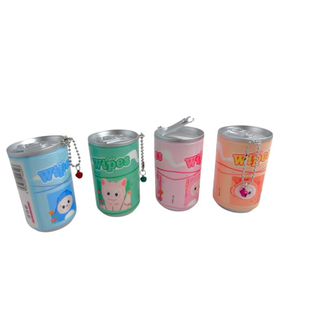 Банка-сюрприз (влажные салфетки), цвета в ассортименте, 12 шт/уп