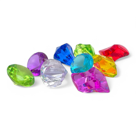 Игрушки в капсулах 28 мм Кристаллы (250 шт/упак)