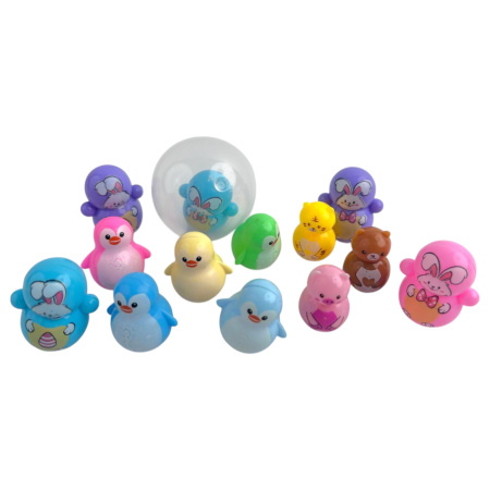 Игрушки в капсулах 48 мм Неваляшки Звери 100 шт/уп