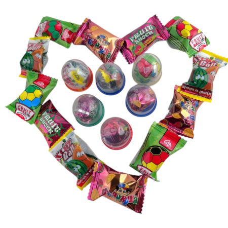 Жевательная резинка в капсулах 28 мм Летний МИКС  250 ШТ/УП