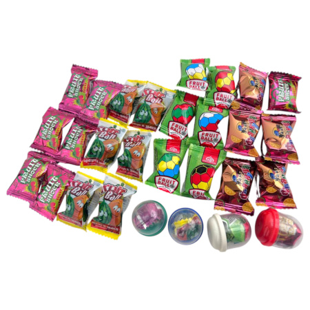 Жевательная резинка в капсулах 28 мм Летний МИКС  250 ШТ/УП