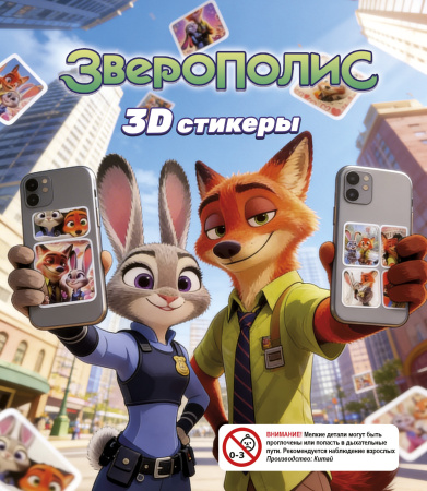 Игрушки в капсулах 34х30 мм Стикеры Зверополис 250 шт/уп