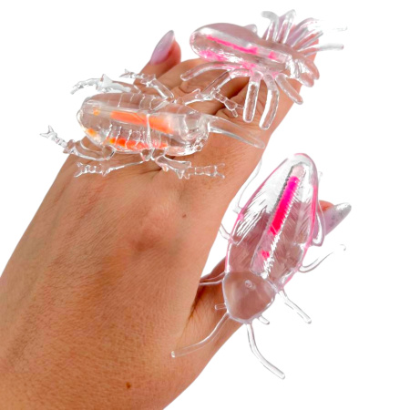 Игрушки в капсулах 53 мм "Жуки-светлячки" 50шт/уп