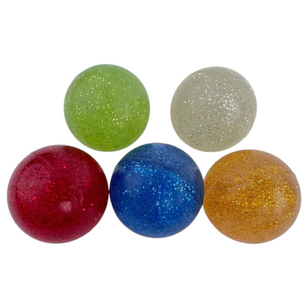 Мячи попрыгунчики Искристый 45мм, набор 5 шт.