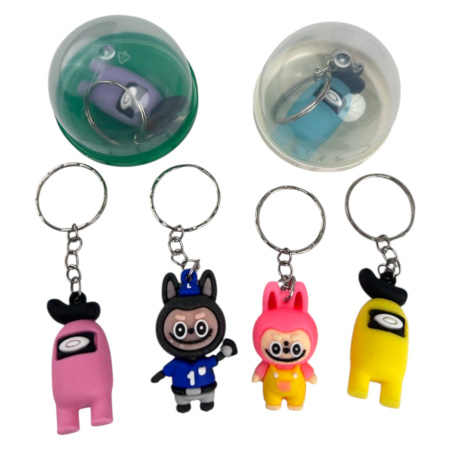 Игрушки в капсулах 45 мм Микс брелков 100 шт/уп (А)