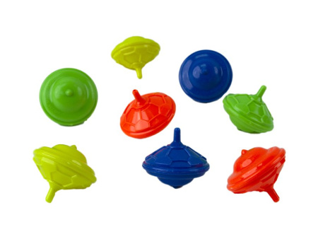 Игрушка Волчок цветной 100 шт/уп