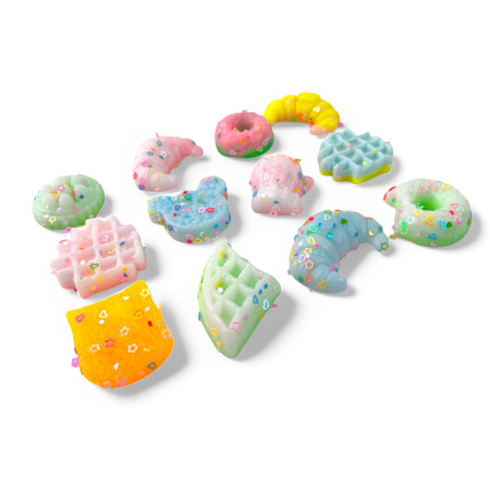 Игрушки в капсулах 45 мм Сквиш Выпечка 100шт/уп
