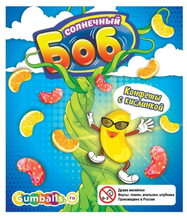 Драже мармеладное "Солнечный Боб", 2 кг/уп