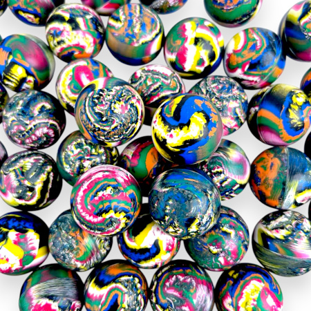 Мячи прыгуны 32 мм Калейдоскоп, 50 шт/уп