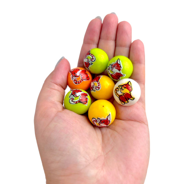 RUSGUM Котики с рисунком 24 мм. 7*180 штук