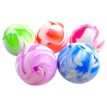 Мячи попрыгунчики Мрамор 45мм, набор 5 шт.