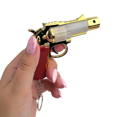 Игрушка-брелок пистолет лазер+фонарик, в ассортименте, 12 шт/уп