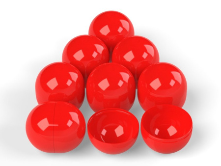 Капсула 34х30 мм ЦВЕТНЫЕ (красные)