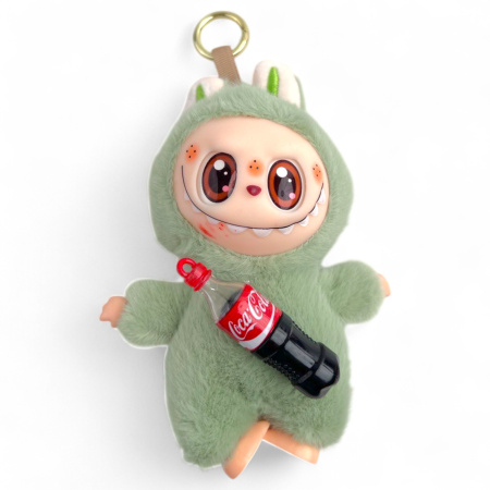 Игрушка-брелок меховой Лабубу, в ассортименте, 12 шт/уп