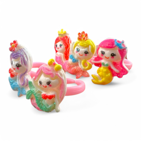 Кольцо Принцессы-русалки, 100 шт/упак