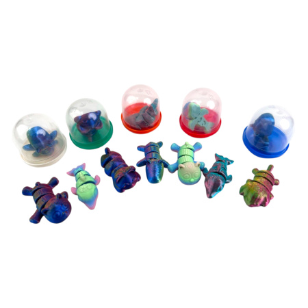 Игрушки в капсулах 28 мм Флекси МЕТАЛЛИК 250 шт/уп