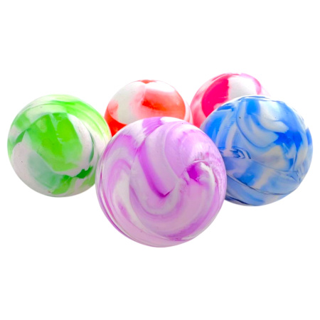 Мячи попрыгунчики Мрамор 45мм, набор 5 шт.