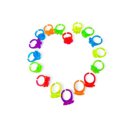 Кольцо Микс пластик 2000 шт