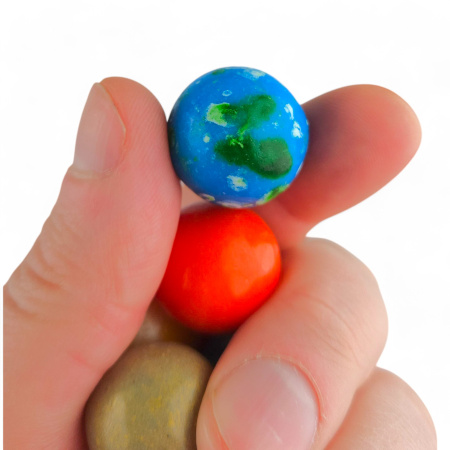 RUSGUM Жевательная резинка "Солнце и планеты солнечной системы" в пакете 100г