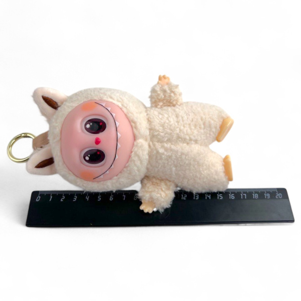 Игрушка-брелок меховой Лабубу, в ассортименте, 12 шт/уп