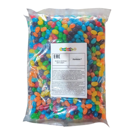 Конфеты желейные "Цвета радуги" 1 кг/уп